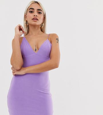 Fashionkilla Petite Mini Cami Dress In Lilac-purple