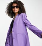 Reclaimed Vintage Inspired Oversized Blazer In Purple
