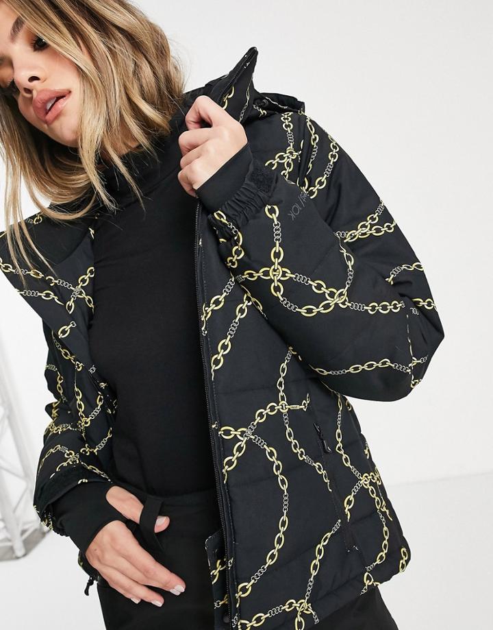 Protest Dallas Ski Jacket In Chain Black
