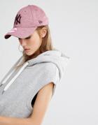 New Era Jersey 9forty Cap In Pink Marl - Pink