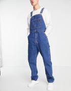 Levi's Denim Overalls In Blue Wash