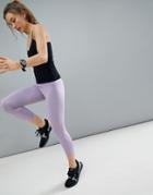 Asos 4505 Ultimate Yoga Legging In 7/8 Length - Purple