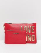 Love Moschino Clutch Bag - Red