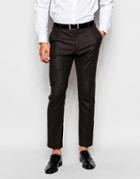 Selected Homme Wool Pants In Slim Fit - Brown