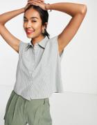 Vero Moda Shirt In Green Stripe - Part Of A Set