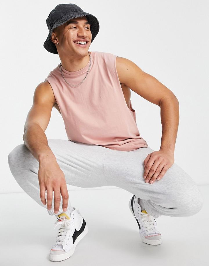 Topman Tank Top In Pink