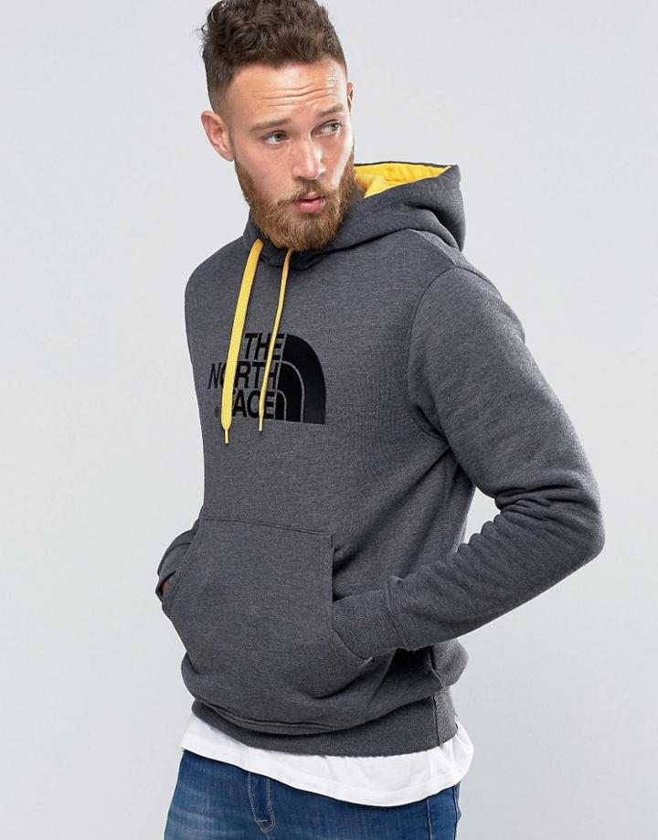 The North Face Hoodie With Tnf Logo In Dark Gray - Gray