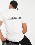 Hollister Back Logo T-shirt In White