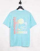 Reebok Classics Back Print T-shirt In Blue-blues