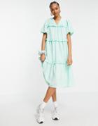 Y.a.s Tiered Midi Dress In Green