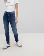 Pepe Jeans Betty High Waist Slim Mom Jean - Blue