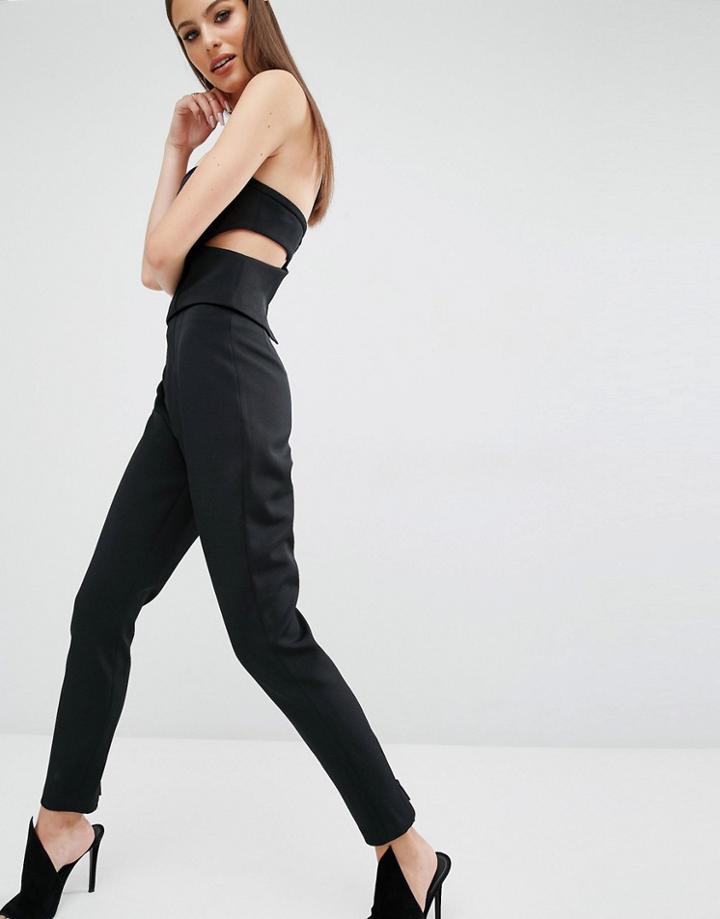 Kendall + Kylie Tuxedo Pant - Black