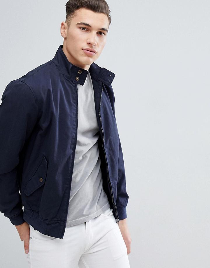 Esprit Bomber Jacket In Navy - Navy
