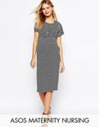 Asos Maternity Nursing Spot Wiggle Dress - Multi
