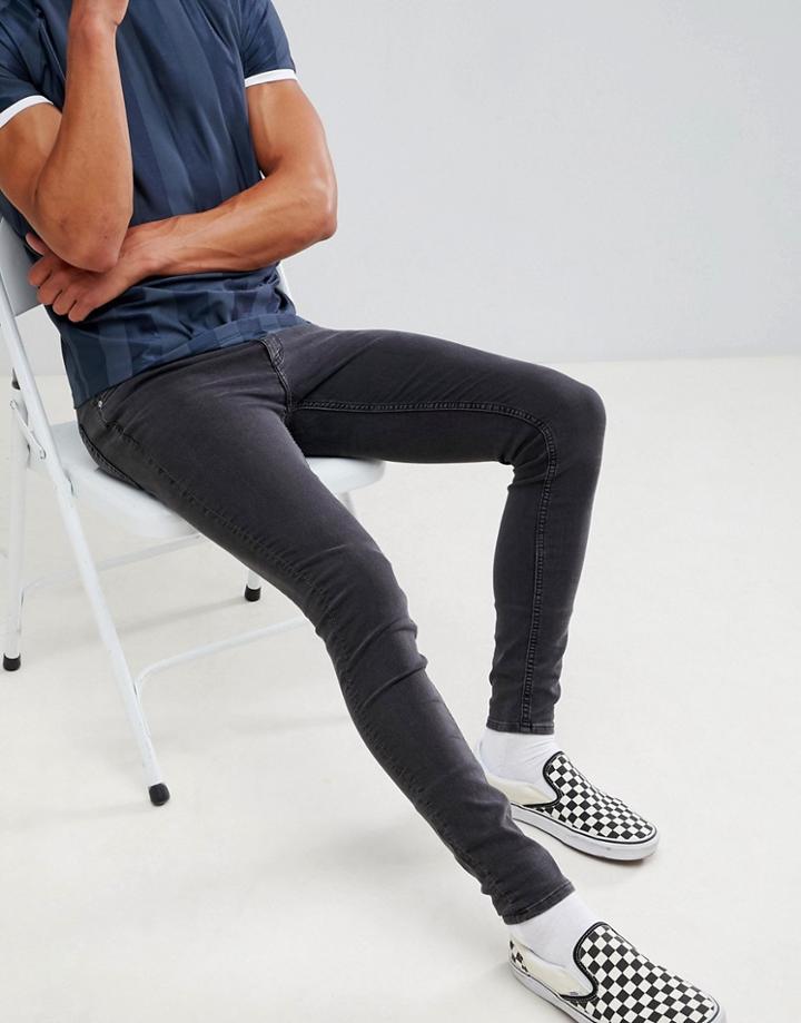 Cheap Monday Super Skinny Him Spray Jeans Overdye Gray - Gray