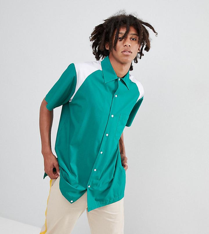 Sacred Hawk Bowling Shirt - Green