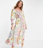Y.a.s Exclusive Maxi Dress In Pink Patchwork Print