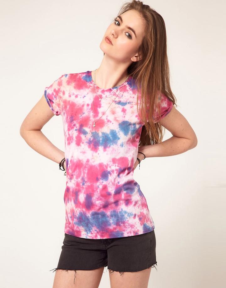 Asos T-shirt In Multi Tie-dye - Multi