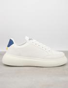 Original Penguin Chunky Back Tab Sneakers In White Mix