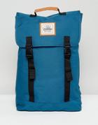 Artsac Workshop Double Clip Backpack In Teal - Blue
