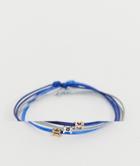 Icon Brand Blue Stacking Bracelets In 3 Pack