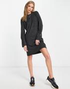 Vero Moda Button Detail Sweater Dress In Black