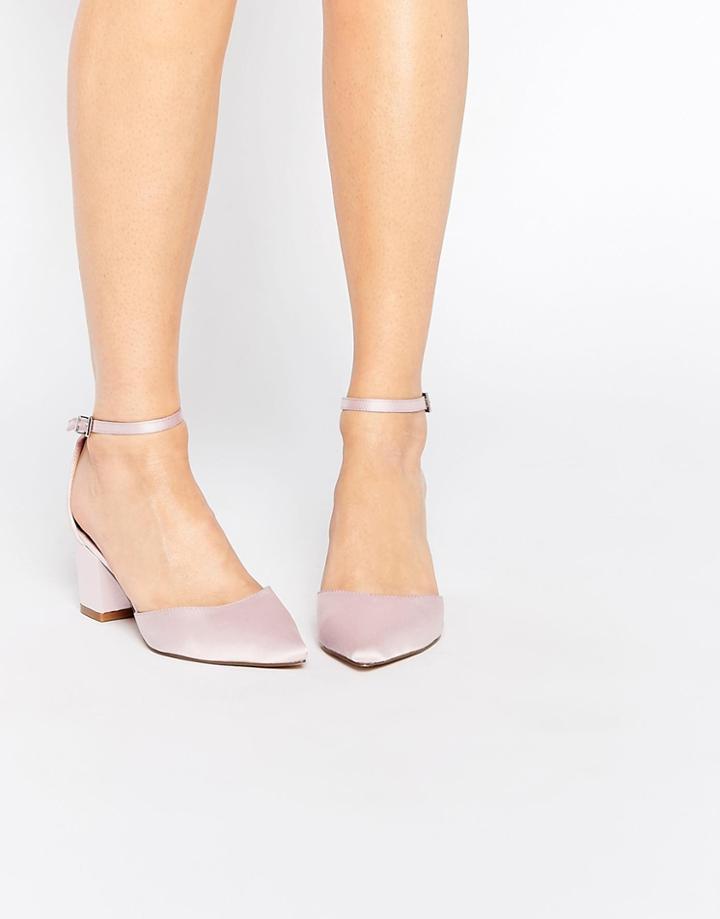 Asos Space Pointed Heels - Nude