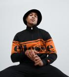 Ellesse Panel Logo Sweatshirt With 1/4 Zip In Black - Black