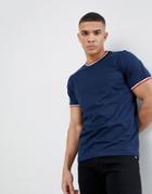Another Influence Plain Ringer T-shirt - Navy