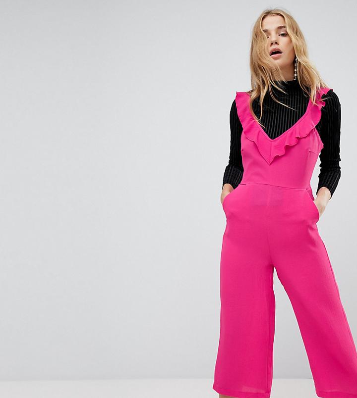 New Look Ruffle Straps Culotte Jumpsuit