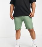Le Breve Plus Chino Shorts In Green