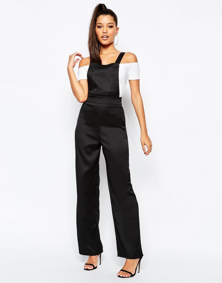 Missguided Wide Leg Jumpsuit - Black