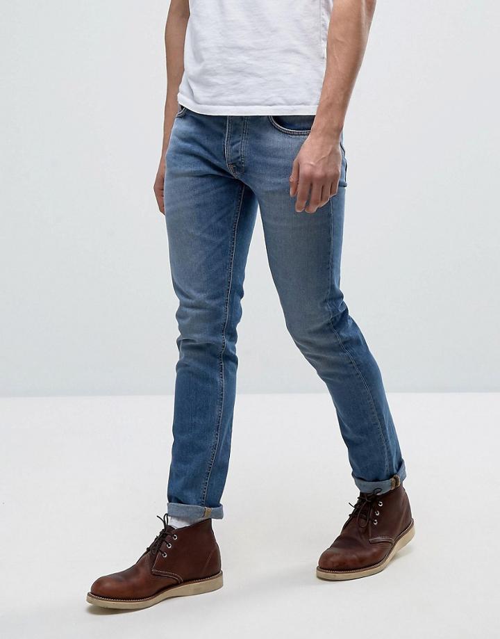 Nudie Jeans Co Tilted Tor Jean Indigo Spirit Wash - Navy