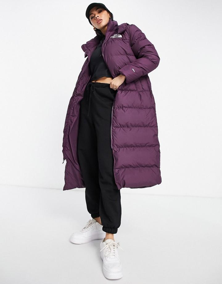 The North Face Triple C Parka Coat In Purple