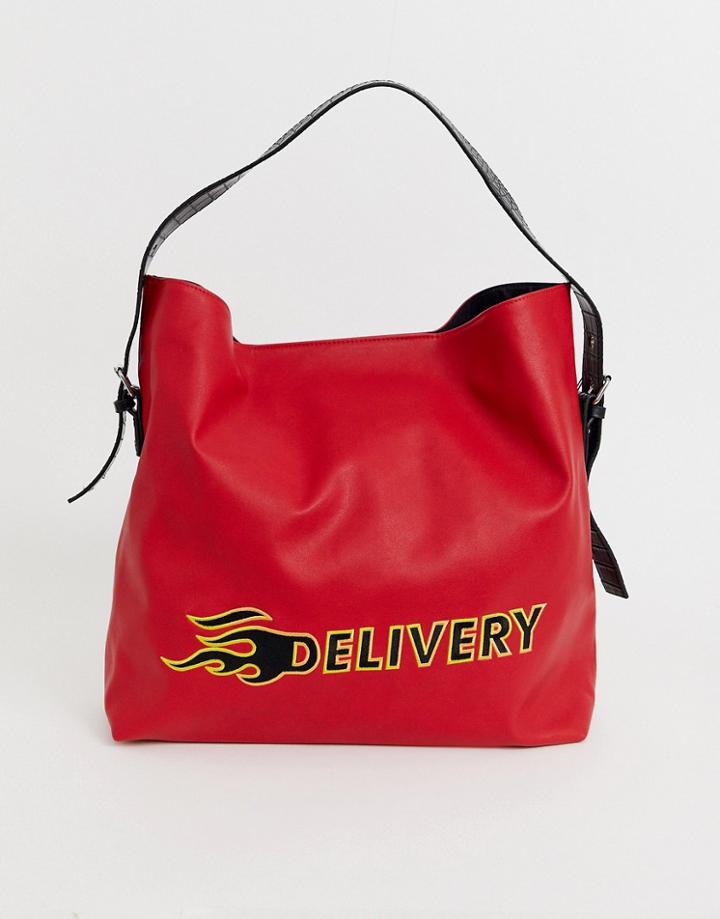 Skinny Dip Shipping Shoulder Bag - Red