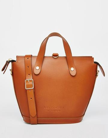 Lost Property Of London Mini Elwin Leather Backpack - Tan
