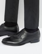 Base London Bailey Leather Oxford Shoes - Black