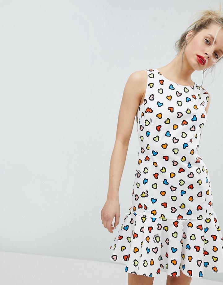 Love Moschino Heart Dress - White