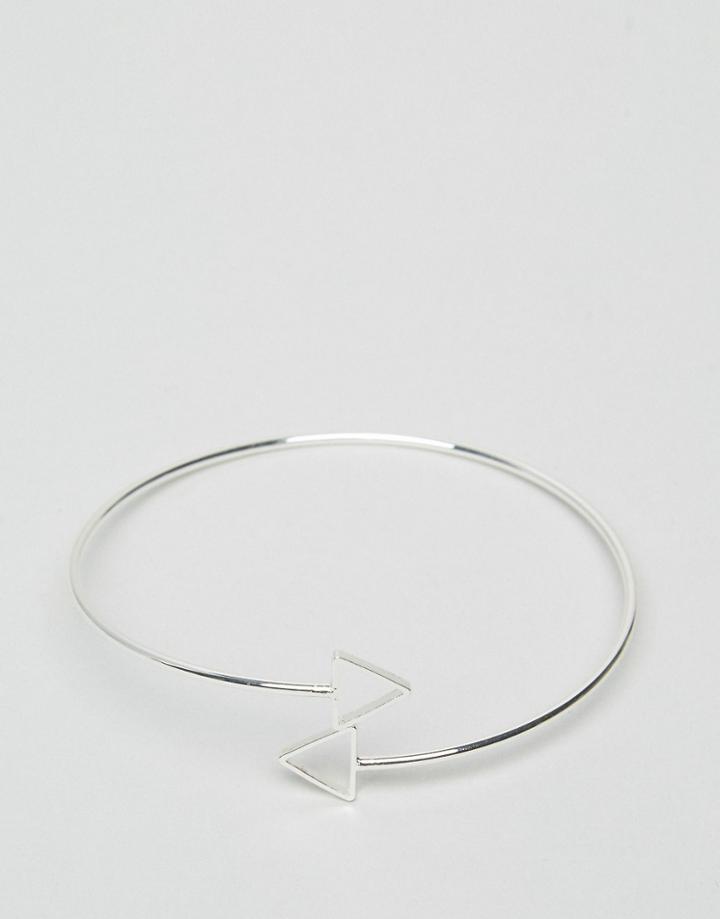 Reclaimed Vintage Arrow Arm Cuff - Silver