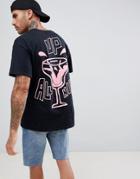 New Love Club All Night Back Print T-shirt - Black