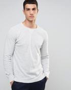 Celio Long Sleeve Top With Raglan Sleeve - Gray