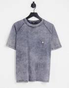 Bolongaro Trevor T-shirt With Skull Embroidery In Gray