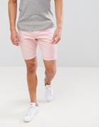 New Look Chino Shorts In Light Pink - Pink