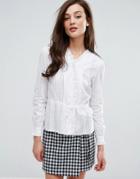 Fashion Union Tie Front Shirt - White
