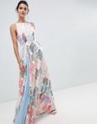 Ted Baker Fluid Maxi Dress In Sea Of Clouds Print - Multi