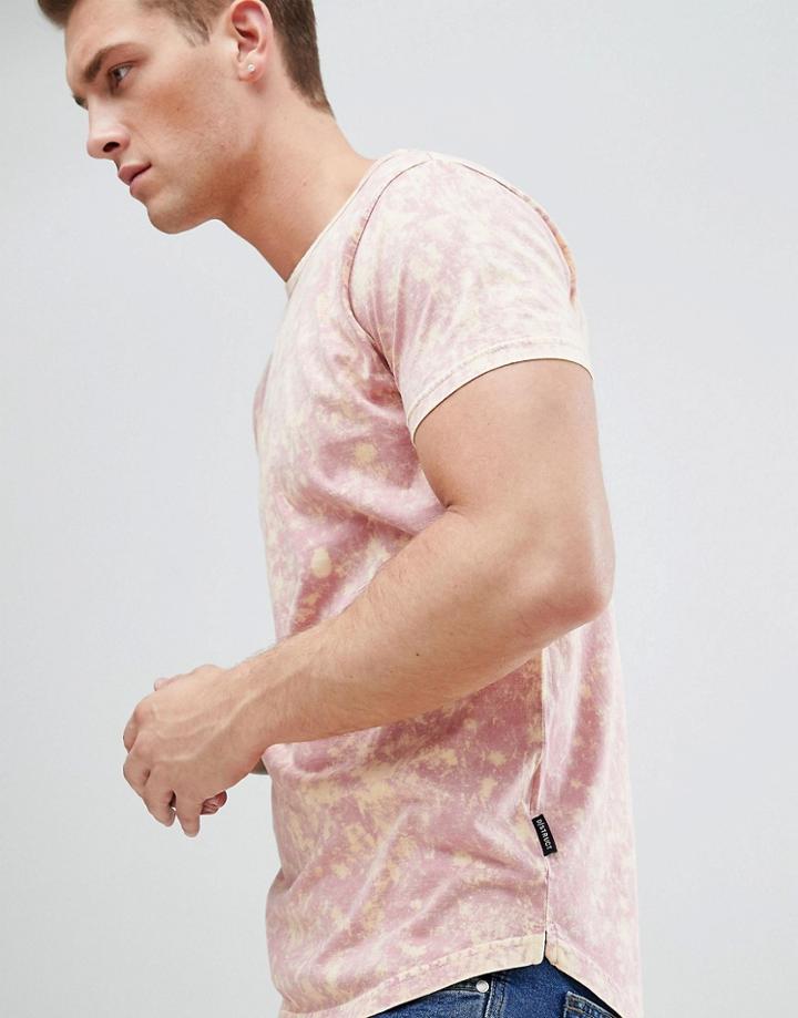 D-struct Acid Wash T-shirt - Pink