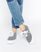Park Lane Flatform Sneakers - Navywhitestripcanv