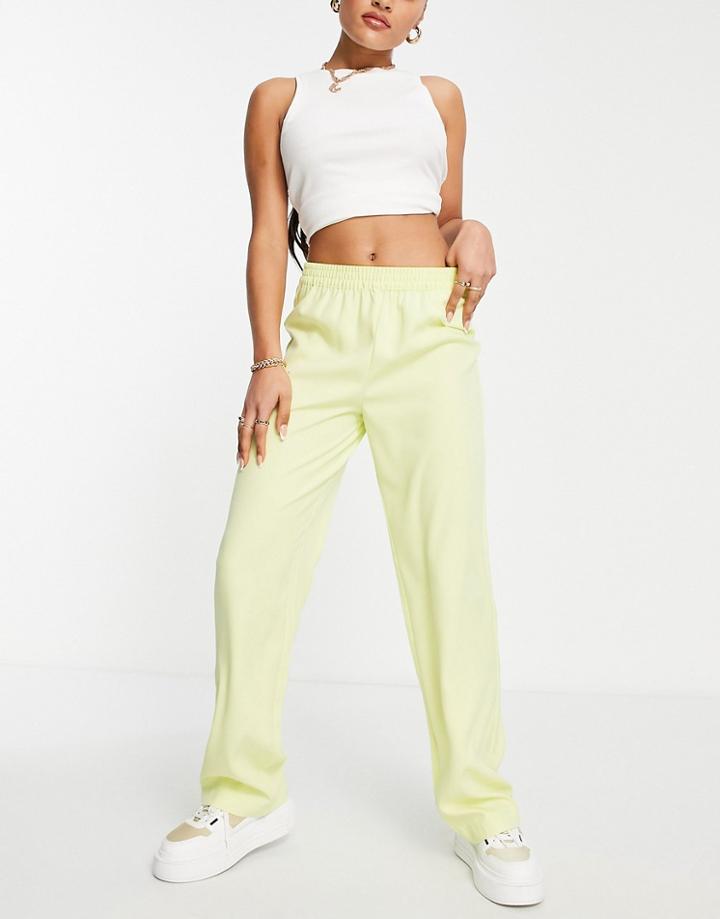 Jjxx Poppy Tailored Dad Pants In Yellow