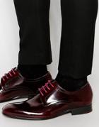 Ted Baker Billay Hi Shine Leather Derby Shoes - Red