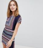 Noisy May Petite Festival Print Dress - Multi